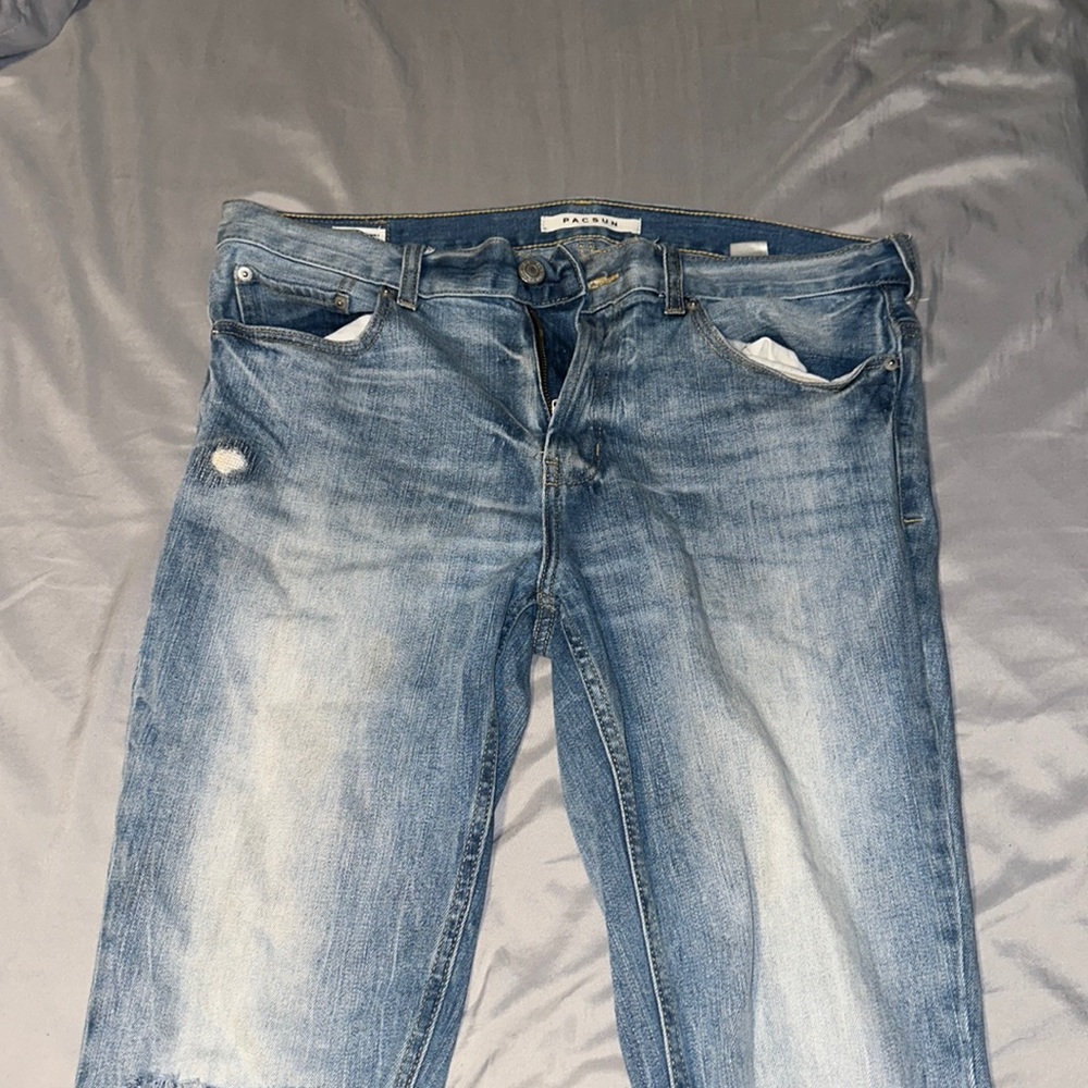 Pacsun Stacked Skinny Light-wash Jeans